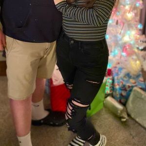 American Eagle NE(X)T Level Stretch Black Waist-High Jeans!